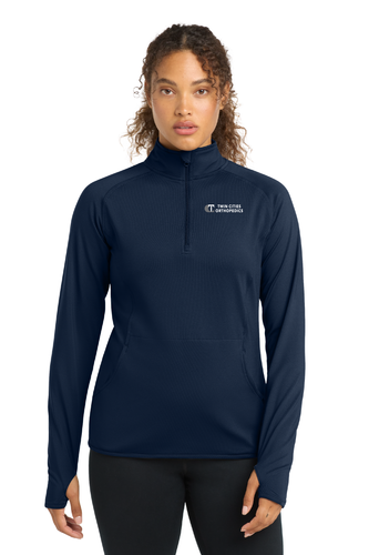 Sport-Tek Women's Sport-Wick Stretch 1/4-Zip Pullover image thumbnail