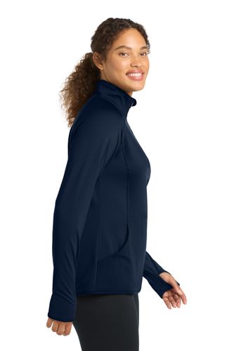 Sport-Tek Women's Sport-Wick Stretch 1/4-Zip Pullover image thumbnail