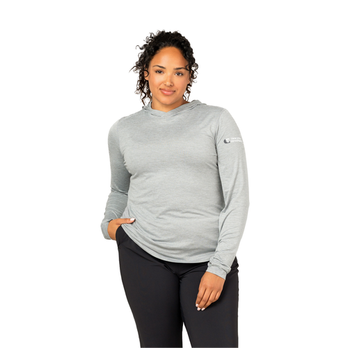 Women's Pacesetter Light Heather Grey Hoodie image thumbnail