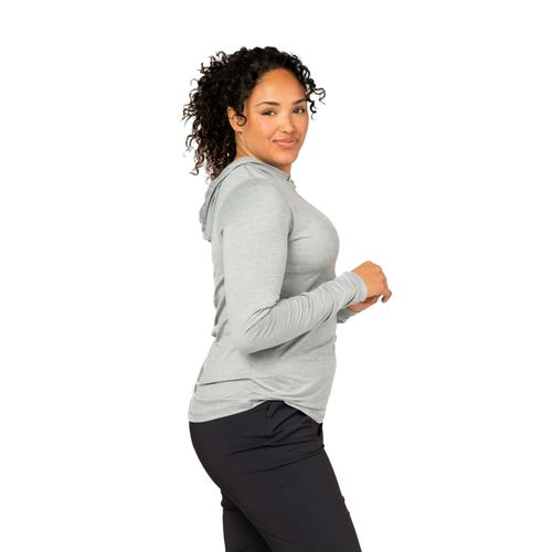Women's Pacesetter Light Heather Grey Hoodie image thumbnail