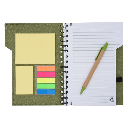 Spiral Notebook with Sticky Notes image thumbnail