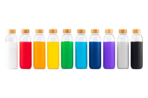 Glass Bottle with Sleeve  image thumbnail