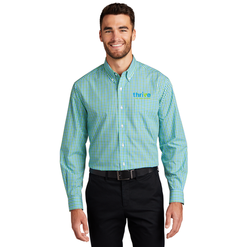 Port Authority® Long Sleeve Gingham Easy Care Shirt  image thumbnail