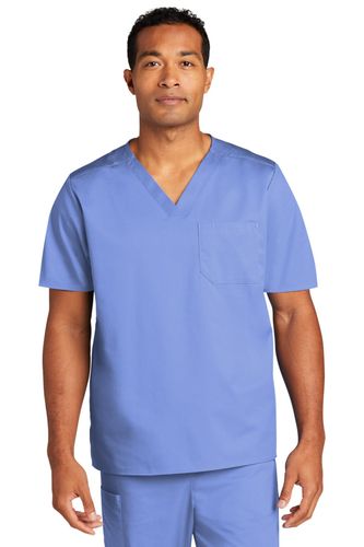 WonderWink Unisex WorkFlex Chest Pocket V-Neck Top  image thumbnail