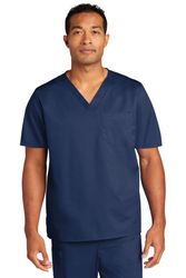 Image of WonderWink Unisex WorkFlex Chest Pocket V-Neck Top 