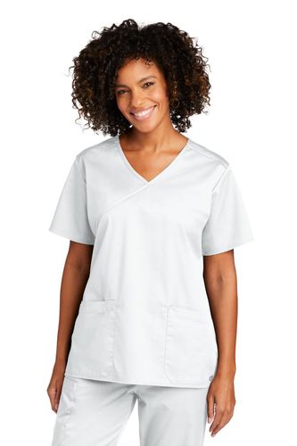 WonderWink Women's WorkFlex Mock Wrap Top  image thumbnail