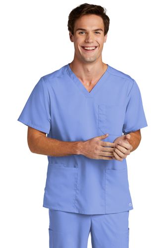WonderWink Men's Premiere Flex V-Neck Top  image thumbnail
