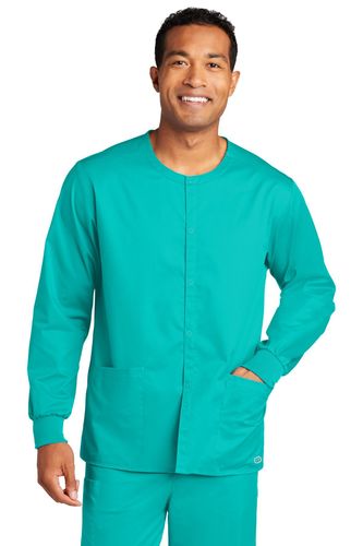 WonderWink Unisex WorkFlex Snap-Front Scrub Jacket  image thumbnail