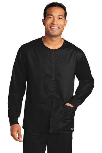 WonderWink Unisex WorkFlex Snap-Front Scrub Jacket  image thumbnail