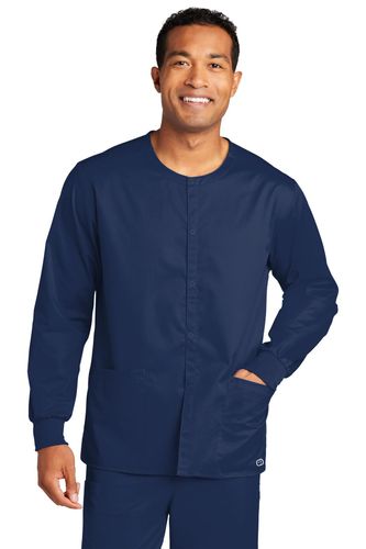 WonderWink Unisex WorkFlex Snap-Front Scrub Jacket  image thumbnail