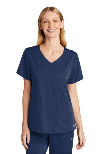 WonderWink Women's Premiere Flex Mock Wrap Top image thumbnail