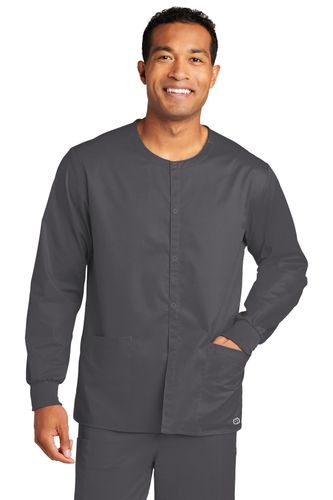 WonderWink Unisex WorkFlex Snap-Front Scrub Jacket  image thumbnail
