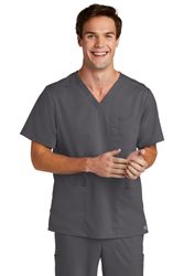 Image of WonderWink Men's Premiere Flex V-Neck Top 