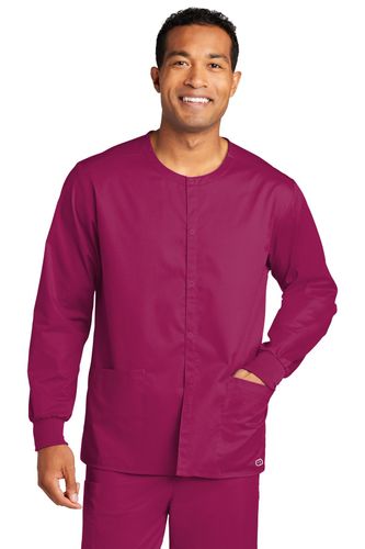 WonderWink Unisex WorkFlex Snap-Front Scrub Jacket  image thumbnail
