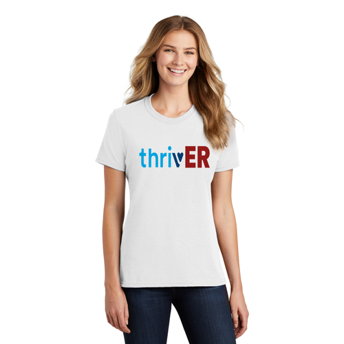 thrivER White T-Shirt image thumbnail
