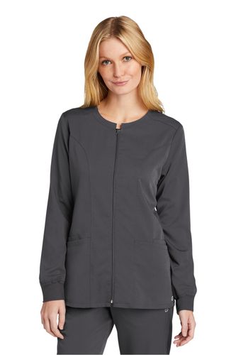 WonderWink Women's Premiere Flex Full-Zip Scrub Jacket  image thumbnail