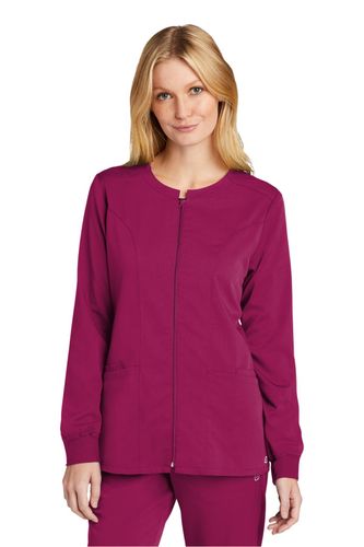 WonderWink Women's Premiere Flex Full-Zip Scrub Jacket  image thumbnail
