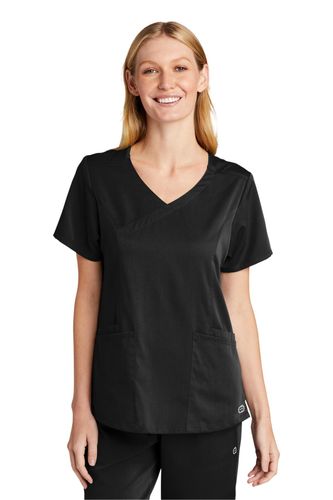 WonderWink Women's Premiere Flex Mock Wrap Top  image thumbnail