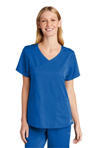 WonderWink Women's Premiere Flex Mock Wrap Top  image thumbnail