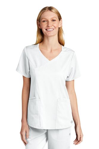WonderWink Women's Premiere Flex Mock Wrap Top  image thumbnail
