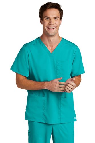 WonderWink Men's Premiere Flex V-Neck Top  image thumbnail