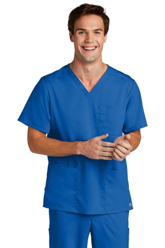 WonderWink Men's Premiere Flex V-Neck Top  image thumbnail