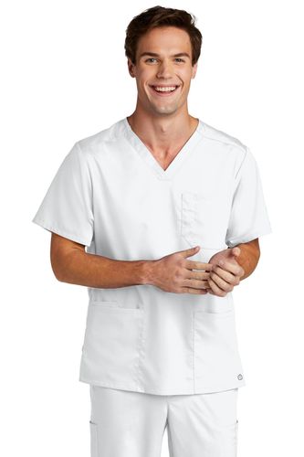 WonderWink Men's Premiere Flex V-Neck Top  image thumbnail