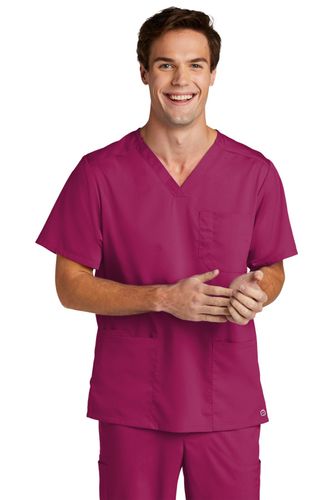 WonderWink Men's Premiere Flex V-Neck Top  image thumbnail