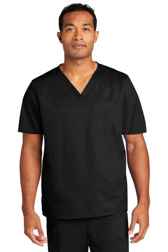 WonderWink Unisex WorkFlex Chest Pocket V-Neck Top image thumbnail