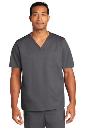 WonderWink Unisex WorkFlex Chest Pocket V-Neck Top image thumbnail