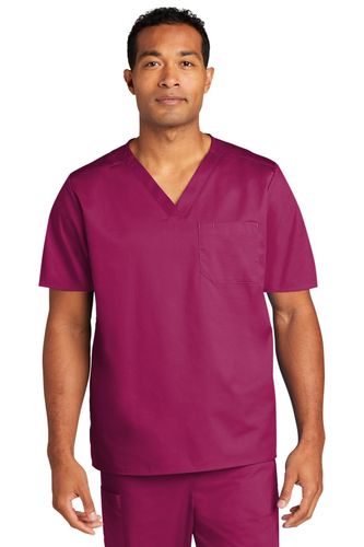 WonderWink Unisex WorkFlex Chest Pocket V-Neck Top image thumbnail