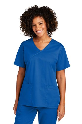 WonderWink Women's WorkFlex Mock Wrap Top image thumbnail