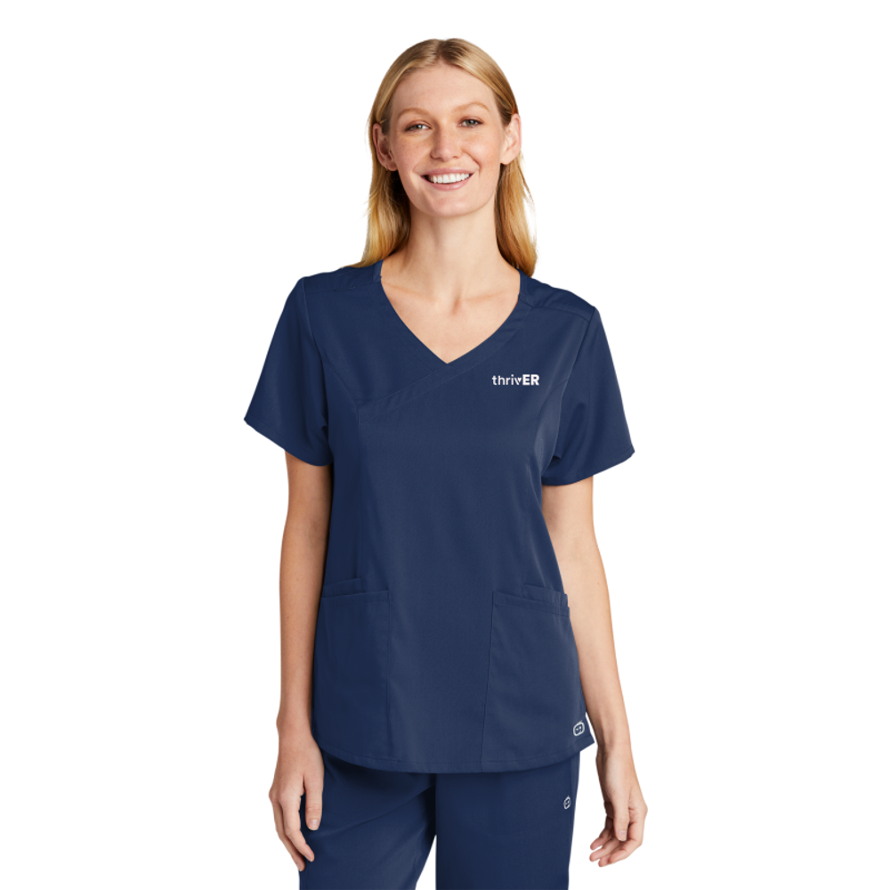 WonderWink Women's Premiere Flex Mock Wrap Top  primary image