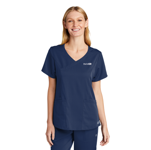 WonderWink Women's Premiere Flex Mock Wrap Top  image thumbnail