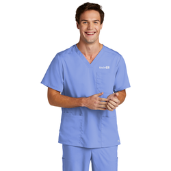 Image of WonderWink Men's Premiere Flex V-Neck Top 