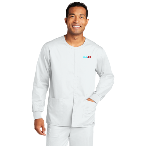 WonderWink Unisex WorkFlex Snap-Front Scrub Jacket  image thumbnail