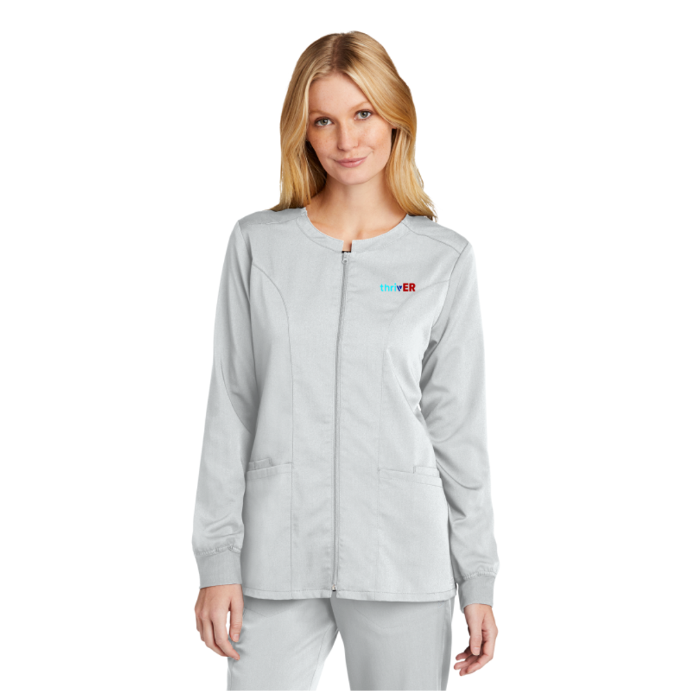 WonderWink Women's Premiere Flex Full-Zip Scrub Jacket  primary image