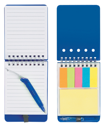 Spiral Jotter with Sticky Notes, Flags & Pen image thumbnail