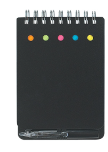 Spiral Jotter with Sticky Notes, Flags & Pen image thumbnail