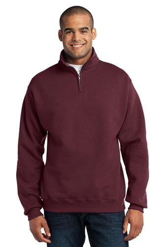 Quarter Zip Cadet Collar Sweatshirt image thumbnail