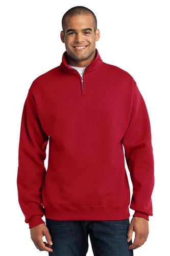 Quarter Zip Cadet Collar Sweatshirt image thumbnail