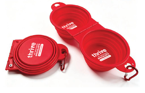 Dual Collapsible Pet Bowl image thumbnail