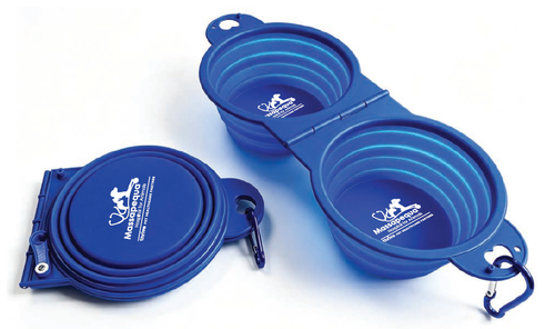 Dual Collapsible Pet Bowl image thumbnail