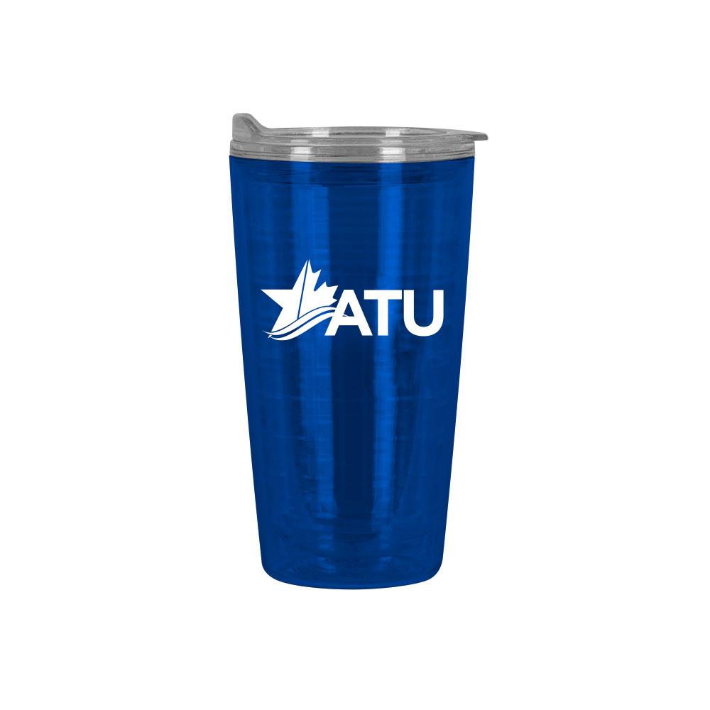 Image of Blue 16oz Double Wall Tumbler – ATU Logo