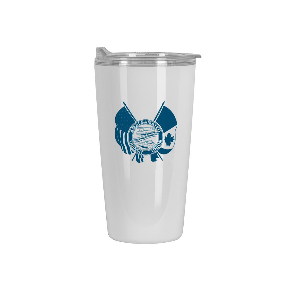Image of White 16oz Double Wall Tumbler – Traditional Seal