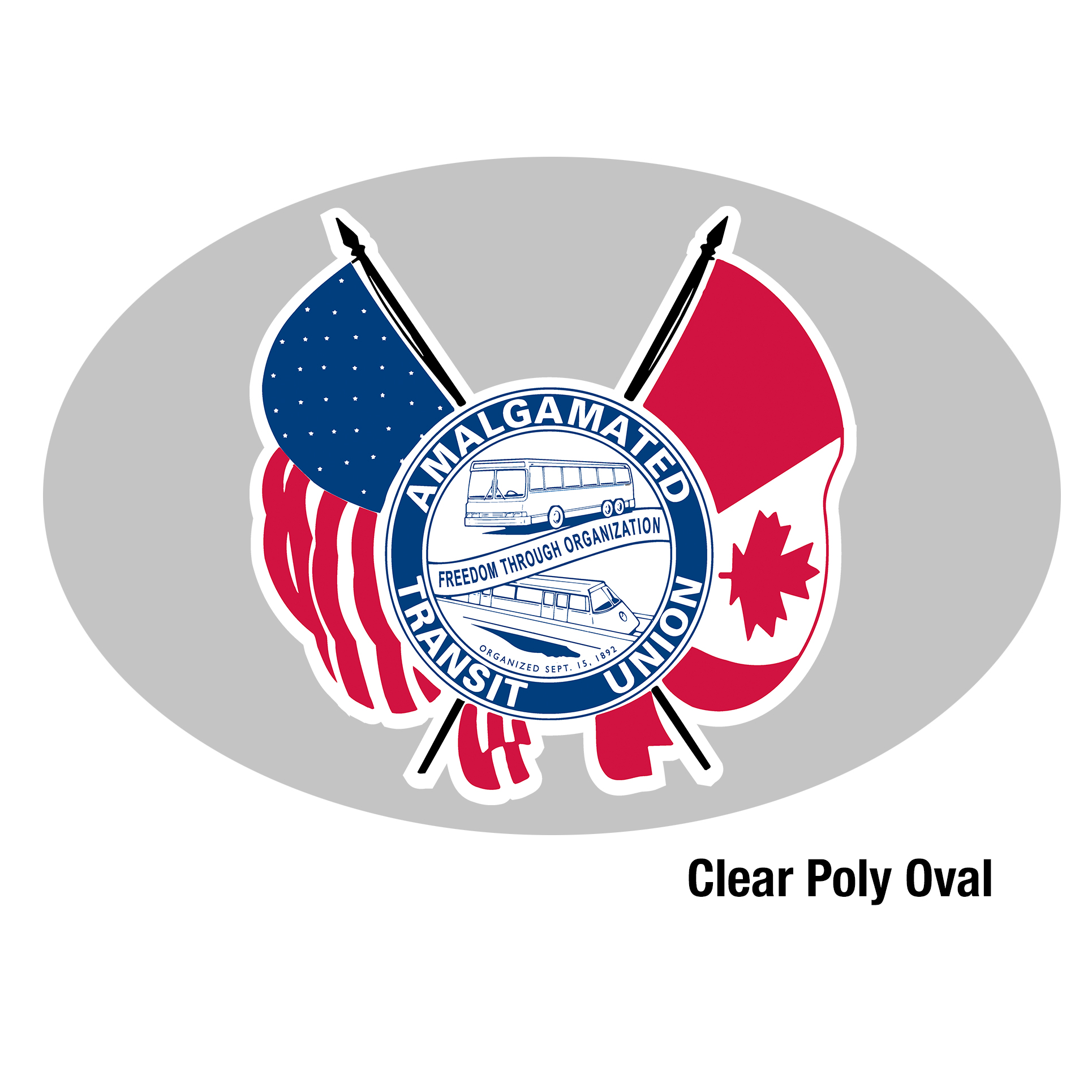 Image of 4x6 Oval Inside Window Sticker – Traditional Seal