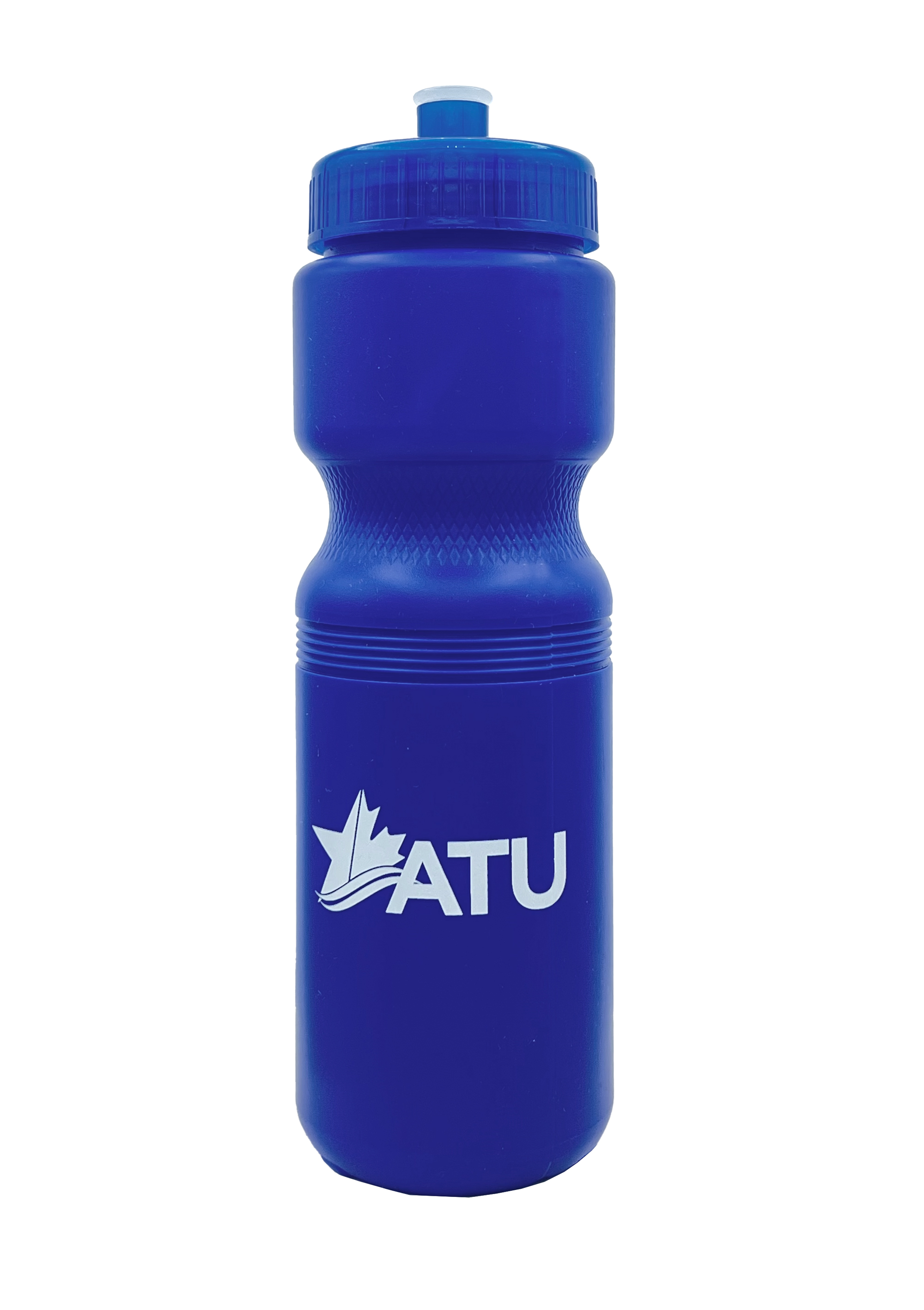 Image of Blue 28oz Bike Bottle – ATU Logo