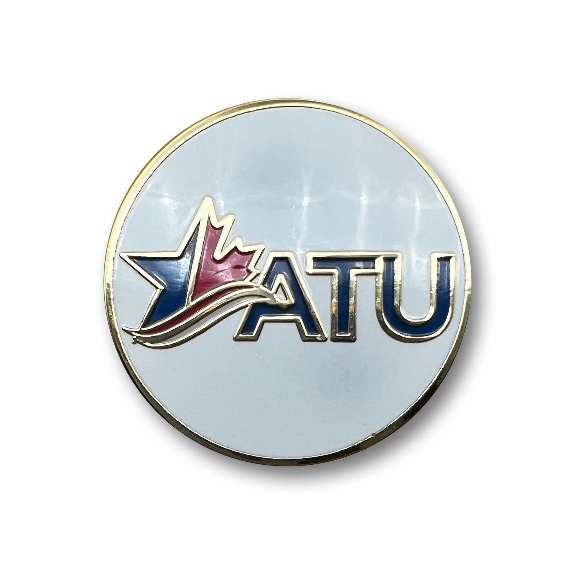 Image of ATU Logo Pin – White