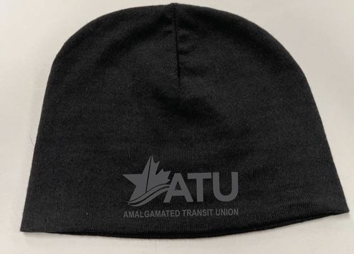 7" Black Performance Knit Beanie image thumbnail