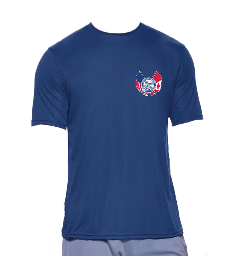 Image of Navy DriMax™ Crewneck Short Sleeve Tee - Traditional Seal